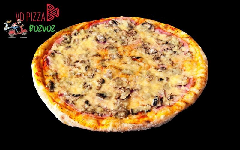 VDPizza Šternberk - 9. CARDINALE - (šunka, žampiony, sýr)