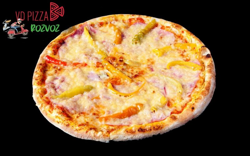 VDPizza Šternberk - 22. COURMAYEUR - (mozzarela, šunka, beraní rohy, sýr)