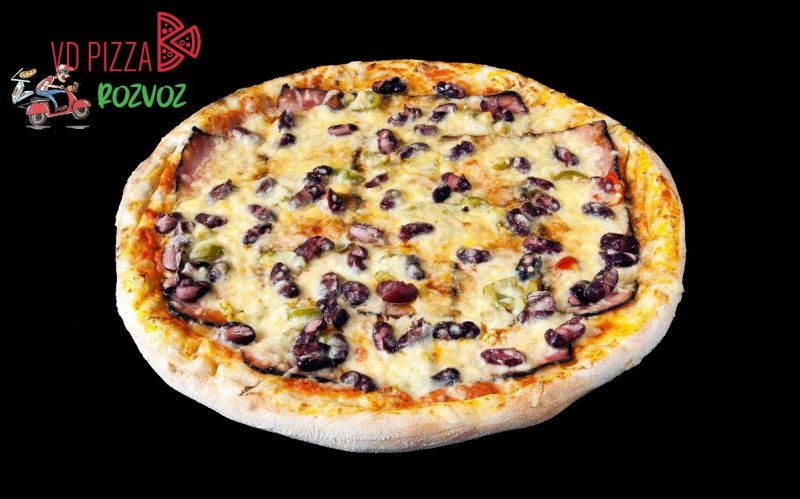 VDPizza Šternberk - 30. TURBOLENTA - (mozzarela, slanina, fazole, chilli, feferonky, sýr)