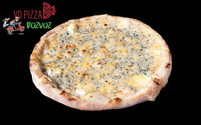 VDPizza Šternberk - 38. QUATTRO FORMAGGI MAESTRO - (smetana, mozzarela, niva, hermelín, sýr)