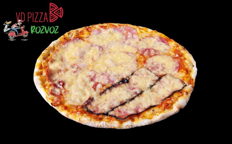 VDPizza Šternberk - 41. QUATTRO CARNE - (šunka, salám, slanina, parmká šunka, sýr)