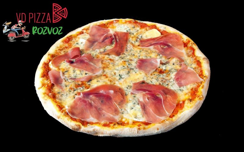 VDPizza Šternberk - 42. LUCIANO - (parmská šunka, hermelín, niva, sýr)