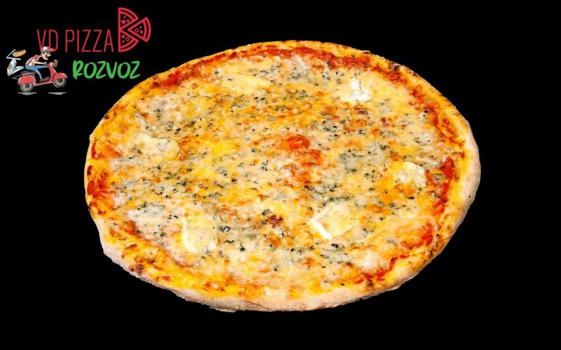 VDPizza Šternberk - 44. QUATTRO FORMAGGI - (mozzarela, niva, hermelín, sýr)